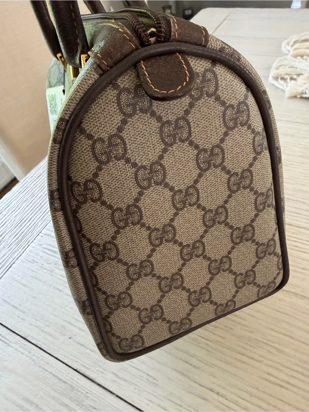 Gucci Brown GG  Boston Bag - Picture 12 of 14